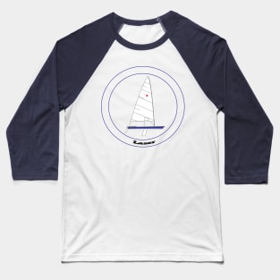 Laser Sailboat Baseball T-Shirt